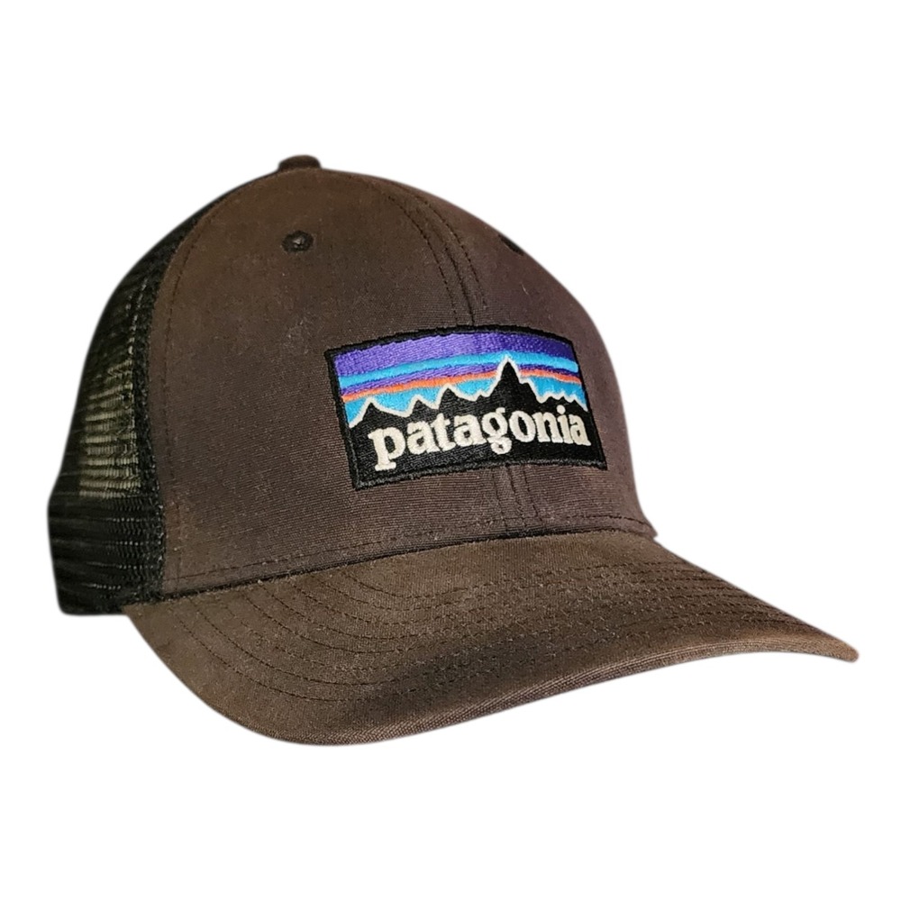 Vintage Patagonia Hat Mens Trucker Cap Patch Camping Snapback Gray Mesh Back